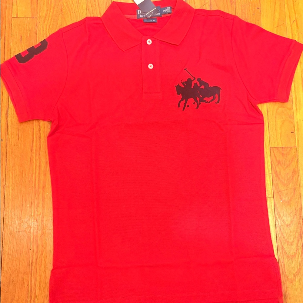 Polo by Ralph Lauren Kids Red Polo Shirt with Black Logo